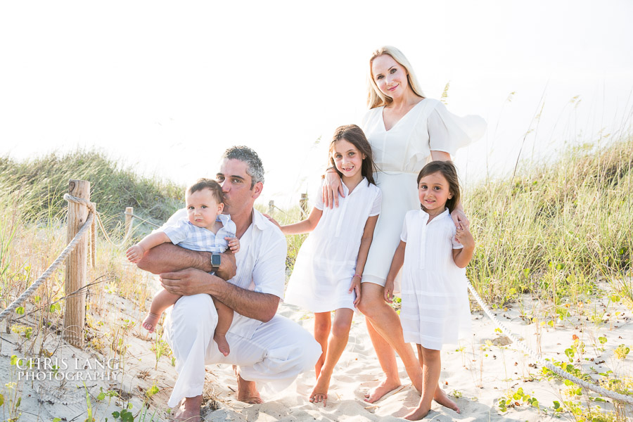 family on the beach - photo idea - Bald Head Island Family Photo - BHI Photographers - Family Photo - Bald Head Island Photography - Chris Lang Photography  - 