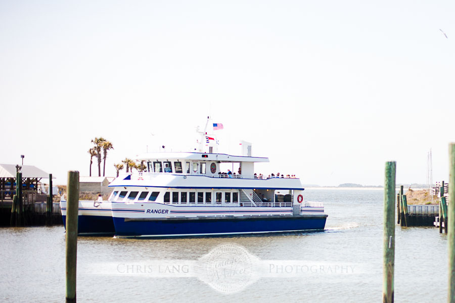 Picture of Ferry sailing into Bald Head island Marina