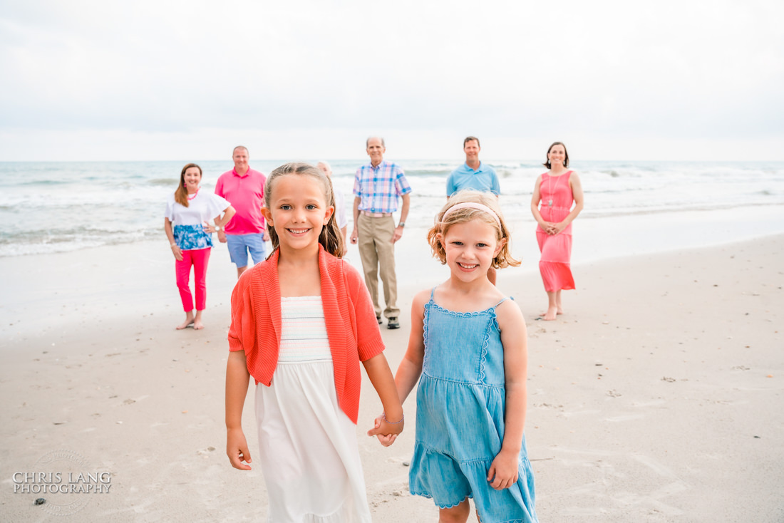 Family photo on the beach - Surf City - Topsail Island Photography - Topsail Island NC Photographers - Chris Lang Photography -  Beach Photography - 