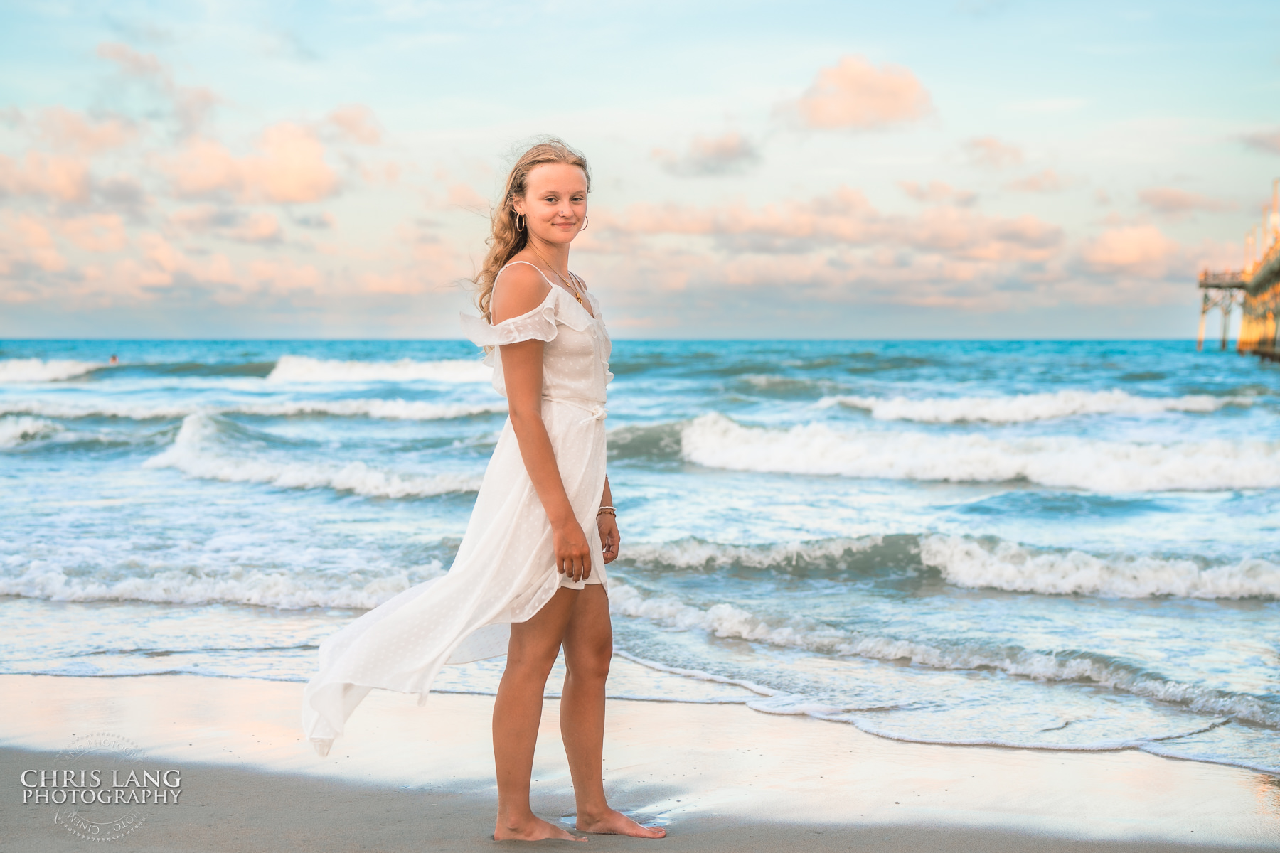 Wrightsville Beach High School Senior Photography - Wrightsville Beach Photographers - Beach Senior Portrait  Photos- Chris Lang Photography  