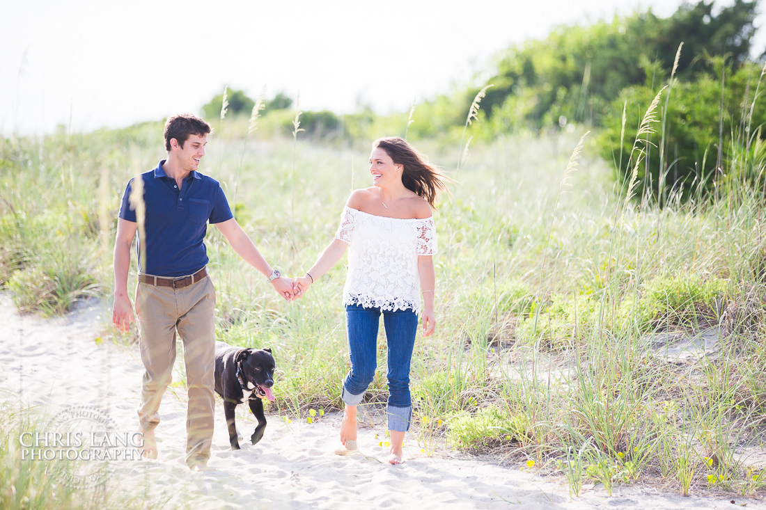 Wrightsville Beach Engagement Photography - Wrightsville Beach Photographers - Engagement Photographer -  Chris Lang Photography - Lifestyle Engagement Photo