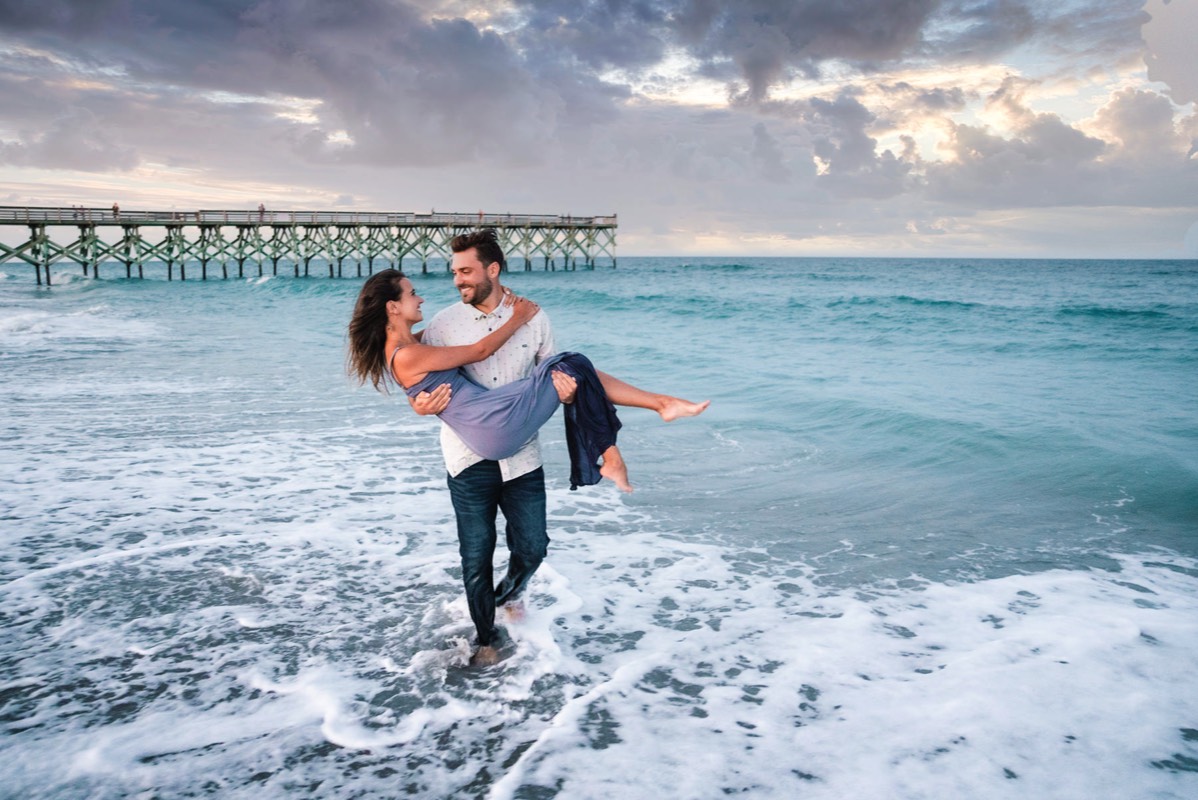 Wrightsville Beach Engagement Photography - Wrightsville Beach Photographers - Engagement Photographer -  Chris Lang Photography - Lifestyle Engagement Photo
