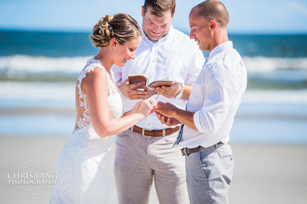wrightsville beach nc beach wedding ceremony - beach weddings - beach wedding picture - wedding ideas - beach wedding photography - 
