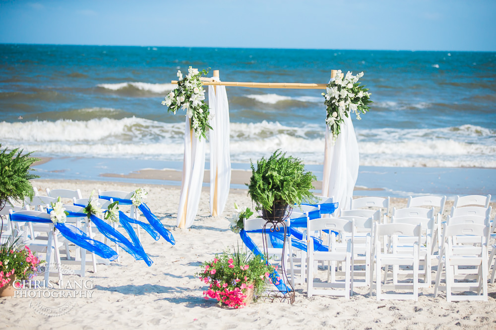 beach wedding ceremony setup - beach weddings - beach wedding picture - wedding ideas - beach wedding photography - 