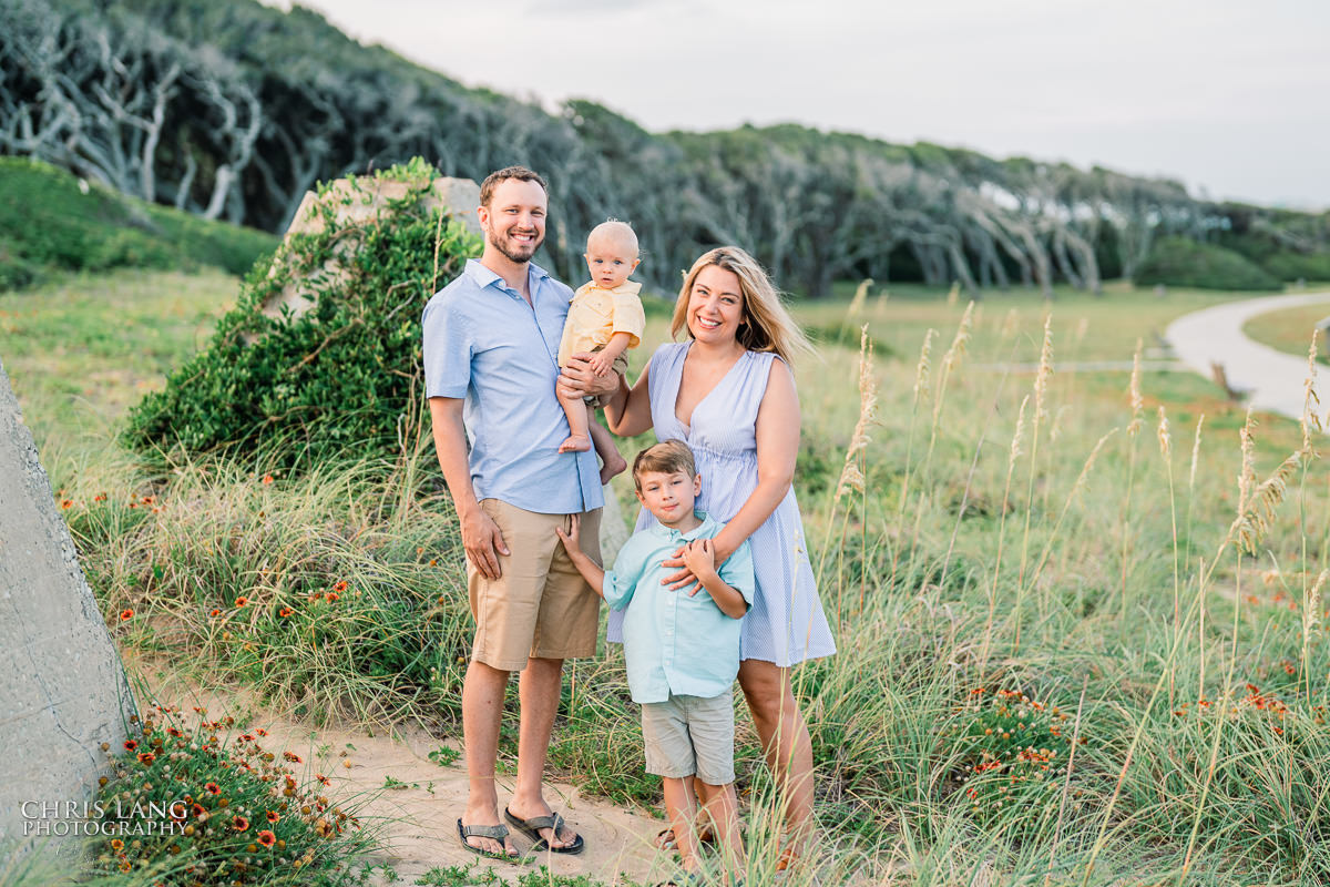 Family photo at Fort Fisher- Family Photo Session- Fort Fisher Photography - Photos in Fort Fisher - Family Portraits -