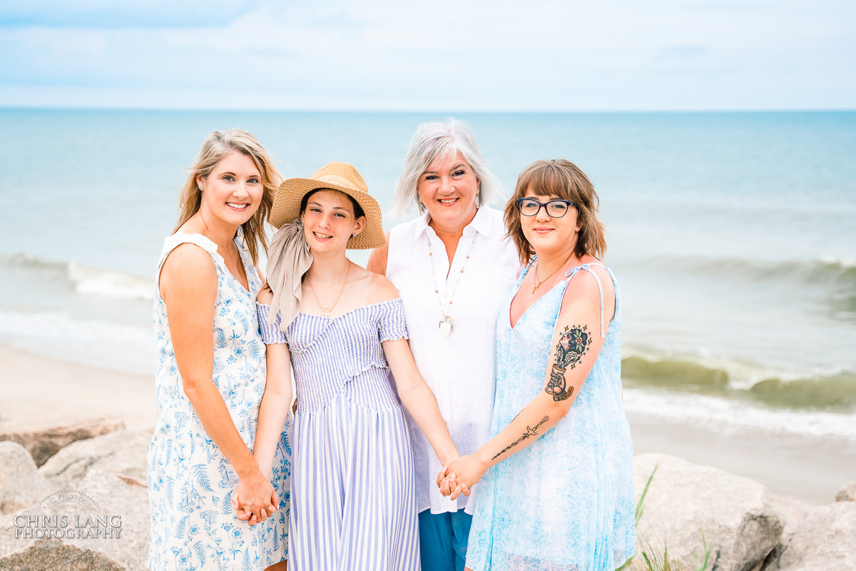 Girls photo on the beach - Fort Fisher- Family Photo Session- Fort Fisher Photography - Photos in Fort Fisher - Family Portraits -