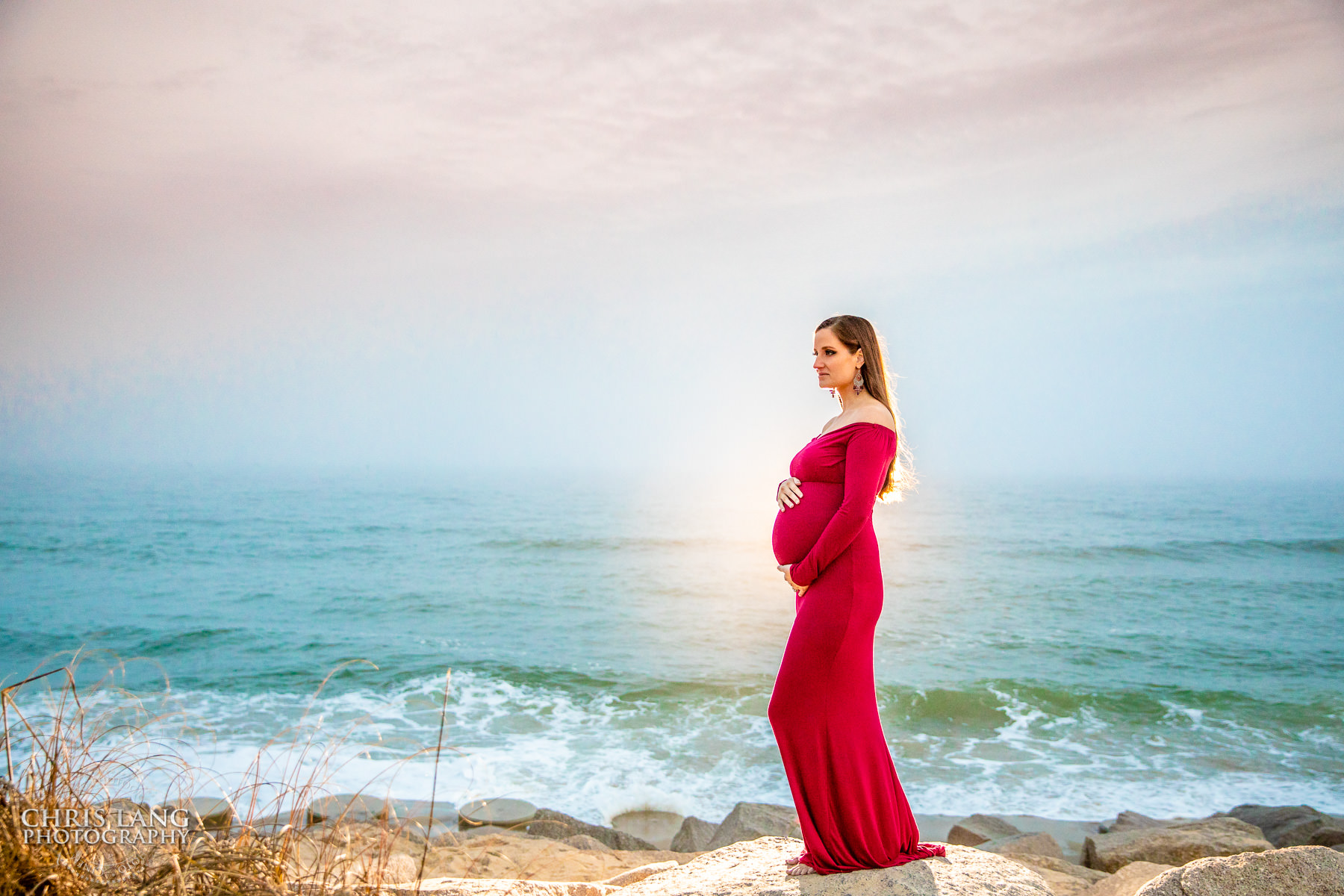 maternity - fort fisher nc maternity photograpahers - chris lang photography -  pregnancy photos -  maternity photo ideas