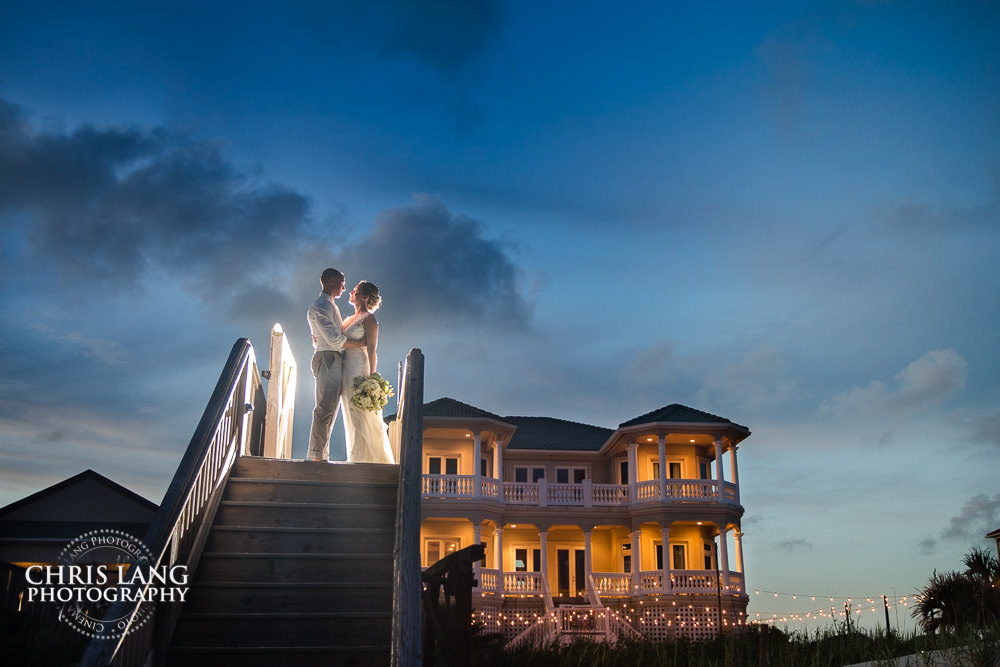 beach house wedding - north carolina - topsail Island - beach weddings - beach wedding picture - wedding ideas - beach wedding photography - 