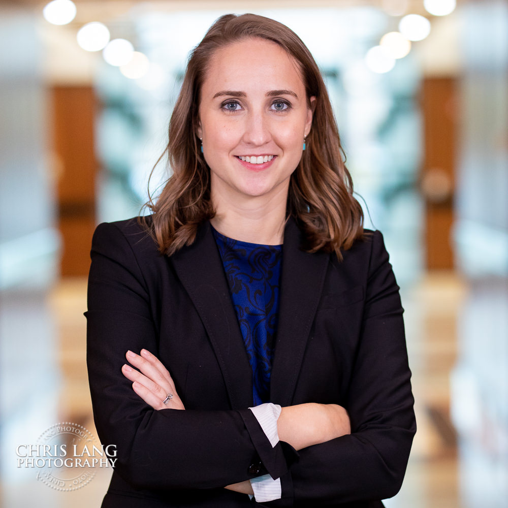 busniss portrait of femal business person in black blazer - wilmington nc business portraits - headshots - professionsl and branding photography