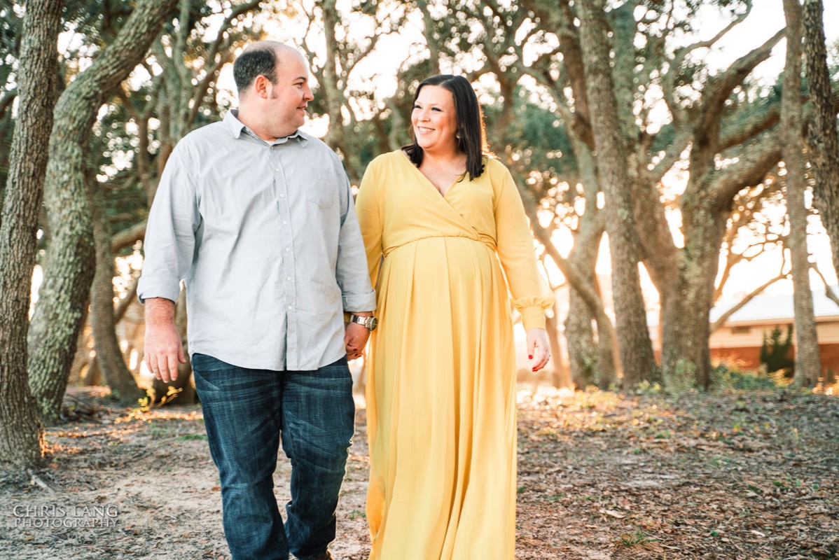 Yellow maternity dress -  Couple maternoty photo - Ft Fisher NC -  maternity - wilmington nc maternity photographers - chris lang photography -  pregnancy photos -  maternity photo ideas