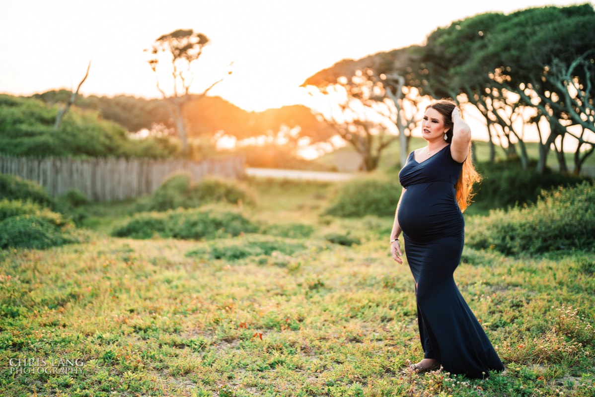 Maternity photo in the fields at Ft Fisher -  maternity - wilmington nc maternity photographers - chris lang photography -  pregnancy photos -  maternity photo ideas