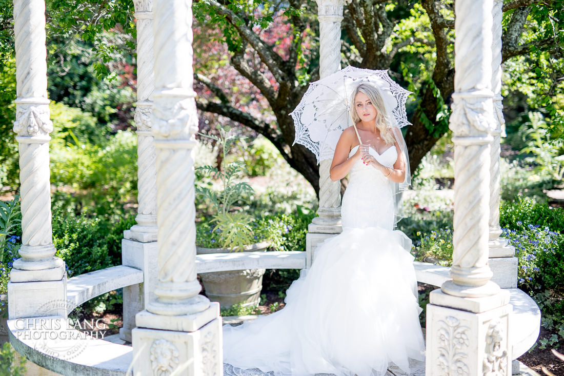 Arboretum - Wilmington NC Bridal Portraits - Bridal Photography Weddign Dress - Bridal Portrait Photographers