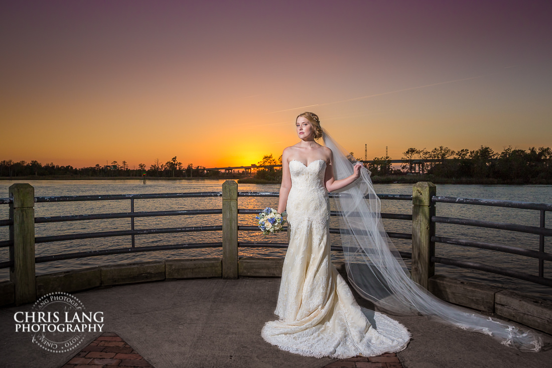 Wilmington NC - Bridal Portraits - Bridal Photography Weddign Dress - Bridal Portrait Photographers